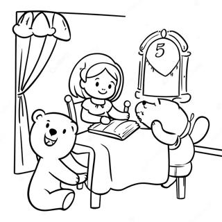 Goldilocks And The Three Bears Coloring Page 13918-11527