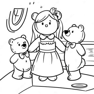 Goldilocks And The Three Bears Coloring Page 13918-11528