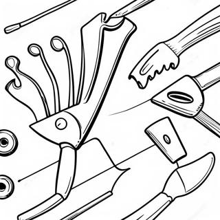 Colorful Hand Tools Coloring Page 13929-11537