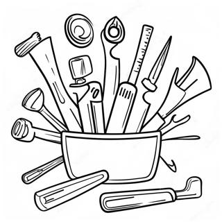 Colorful Hand Tools Coloring Page 13929-11539