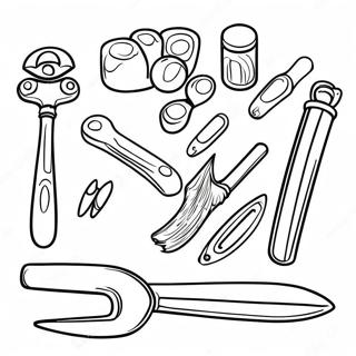 Colorful Hand Tools Coloring Page 13929-11540