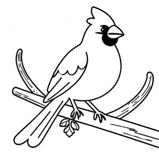 Cardinal Bird Coloring Page 13938-11542