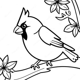 Cardinal Bird Coloring Page 13938-11544