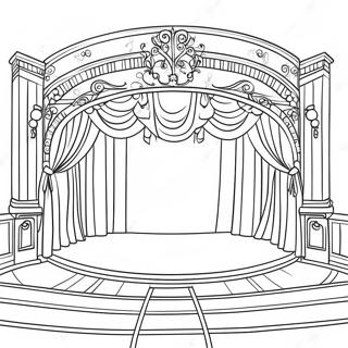 Musical Theatre Stage Coloring Page 13949-11553