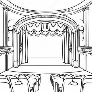 Musical Theatre Stage Coloring Page 13949-11554