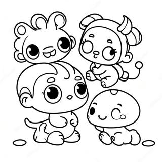 Baby Lol Characters Coloring Page 14018-11614