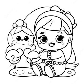 Cute Baby Lol Dolls Coloring Page 14019-11617