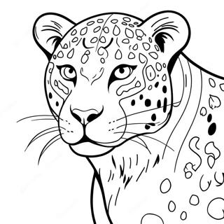 Leopard Coloring Pages