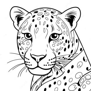 Leopard Coloring Page 1401-1118