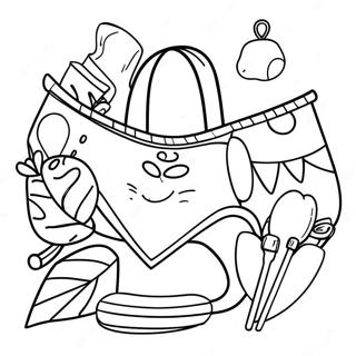 Cute Vsco Preppy Accessories Coloring Page 14029-11625