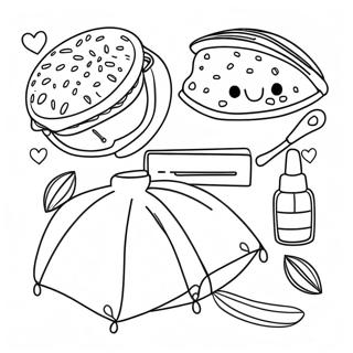 Cute Vsco Preppy Accessories Coloring Page 14029-11628