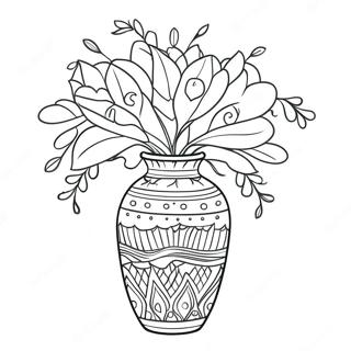 Vase Coloring Page 14038-11630