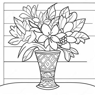 Vase Coloring Page 14038-11631