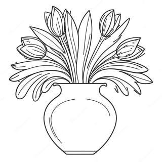 Vase Coloring Page 14038-11632