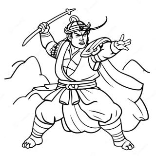 Giyu In Battle Pose Coloring Page 14059-11652