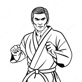 Karate Coloring Pages