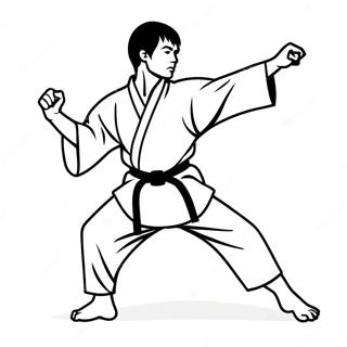 Karate Coloring Page 14068-11654