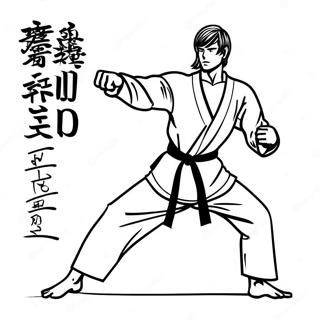 Karate Coloring Page 14068-11655