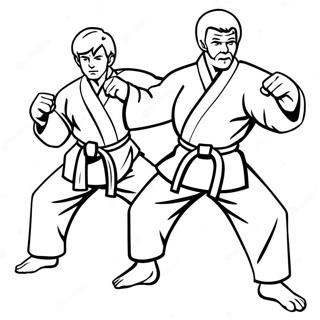 Karate Coloring Page 14068-11656