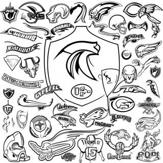 Colorful Nfl Team Logos Coloring Page 14099-11681