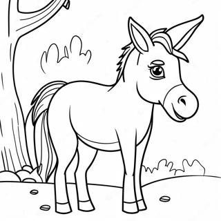 Donkey Coloring Page 14108-11687