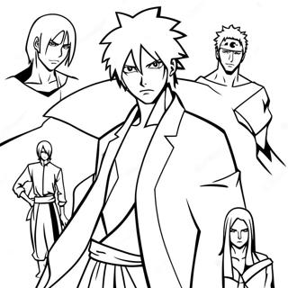 Bleach Anime Characters Coloring Page 14118-11694