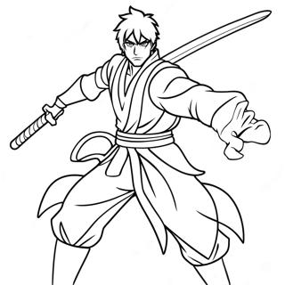 Ichigo Kurosaki In Battle Coloring Page 14119-11697