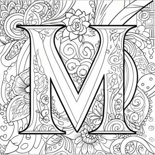 Letter M Coloring Page 1411-1126