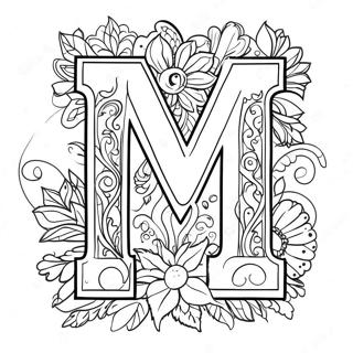 Magical Letter M Coloring Page 1412-1129