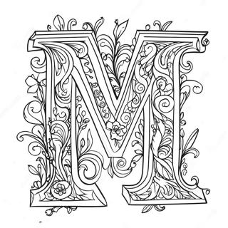 Magical Letter M Coloring Page 1412-1132