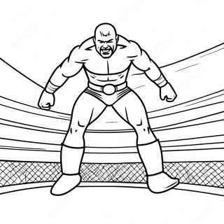 Wwe Wrestler Jumping On Opponent Coloring Page 14159-11732