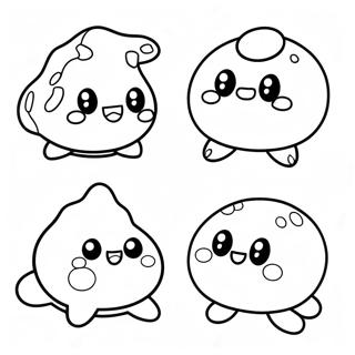 Cute Slime Rancher Characters Coloring Page 14180-11739