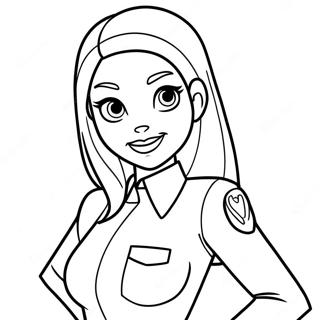 Kim Possible Coloring Pages