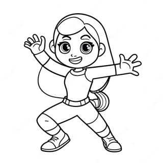 Kim Possible In Action Coloring Page 14190-11746