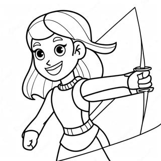 Kim Possible In Action Coloring Page 14190-11748