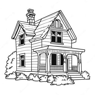 House Coloring Page 141-116