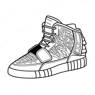 Yeezy Sneaker Design Coloring Page 14200-11754