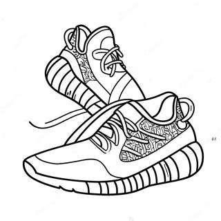 Yeezy Sneaker Design Coloring Page 14200-11755