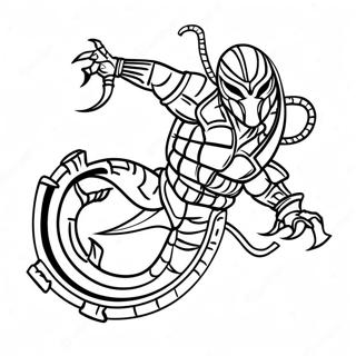 Scorpion Mortal Kombat Coloring Page 14259-11800