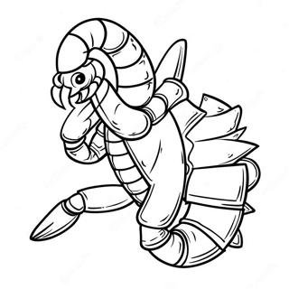 Scorpion In Battle Stance Coloring Page 14260-11801