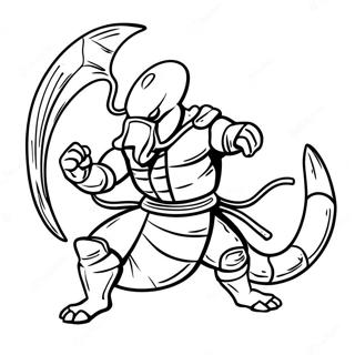 Scorpion In Battle Stance Coloring Page 14260-11802