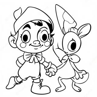 Pinocchio With Blue Fairy Coloring Page 14270-11812