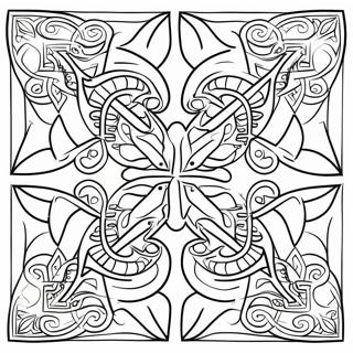 Celtic Knot Coloring Page 14279-11815