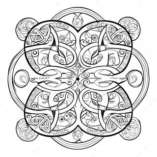 Celtic Knot Coloring Page 14279-11816