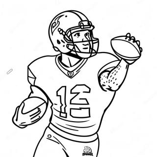 Stefon Diggs Catching A Football Coloring Page 14290-11826