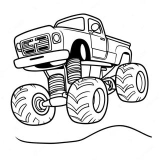 Monster Truck Racing Coloring Page 14300-11834