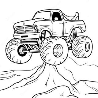 Monster Truck Racing Coloring Page 14300-11835