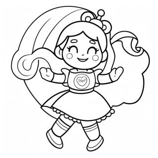 Sparkling Rainbow Brite Coloring Page 14310-11841