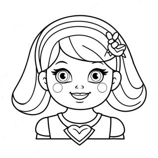 Sparkling Rainbow Brite Coloring Page 14310-11842