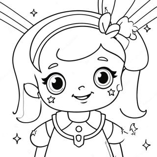 Sparkling Rainbow Brite Coloring Page 14310-11844